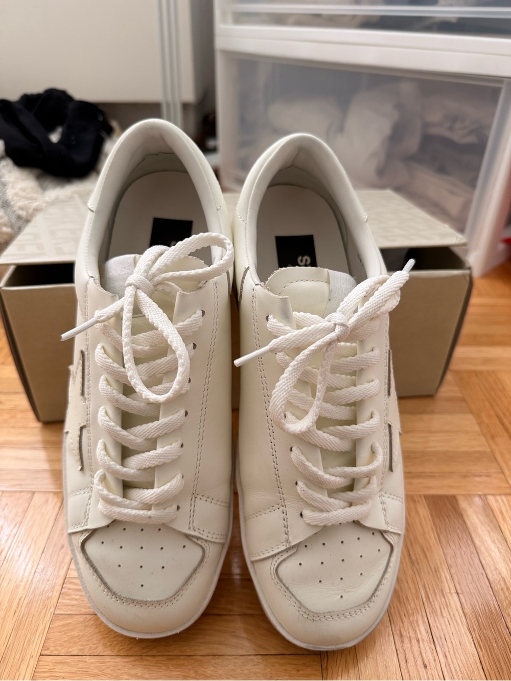 Golden goose stardan total white sneakers - Picture 6 of 9